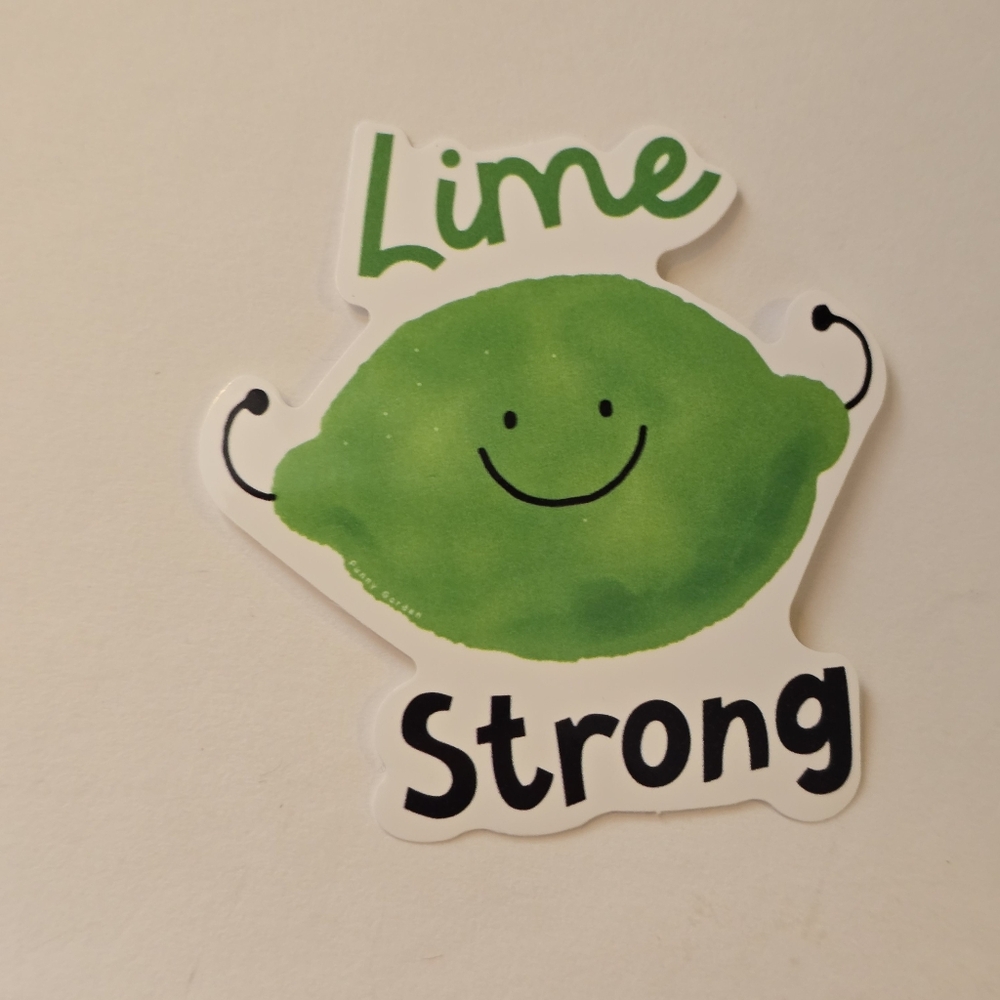 10/$10 Lime Strong Sticker